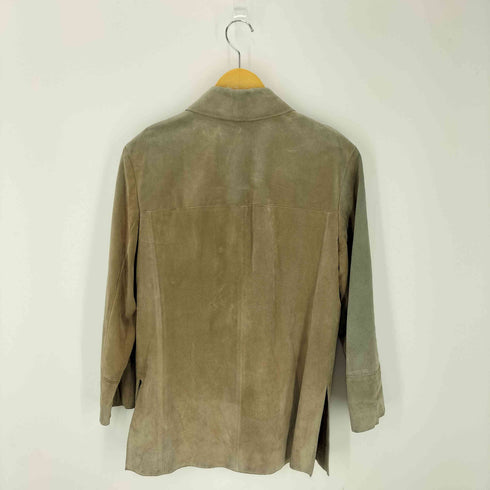マックスマーラウィークエンド MAX MARA WEEKEND GENUINE LEATHER ヌバック3Bレザージャケット レディース JPN:40