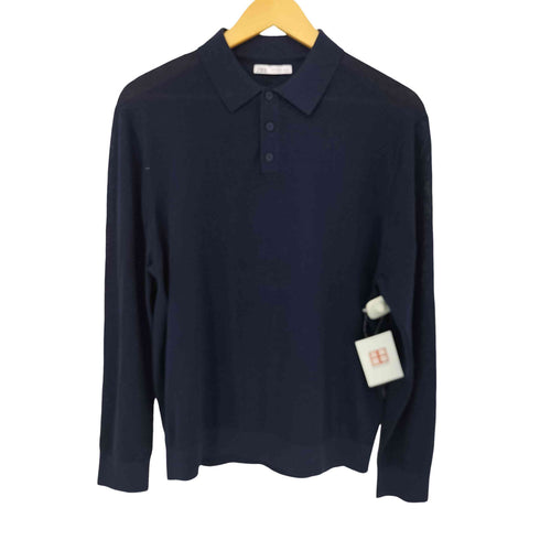 ザラ ZARA 長袖ニットポロシャツ レディース import:M