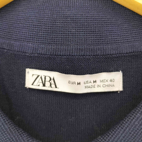 ザラ ZARA 長袖ニットポロシャツ レディース import:M