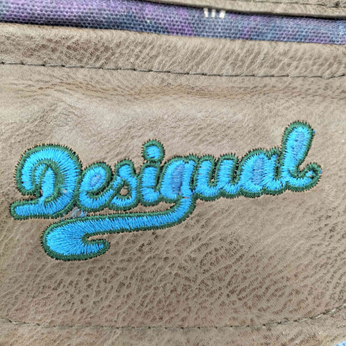 デシグアル Desigual 2WAY レザー切替総柄ミニボストンバッグ レディース