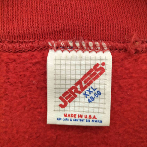 ジャージーズ JERZEES 90S MADE IN USA TIGER SCOTS 両面プリントラグランスウェット メンズ import:XXL