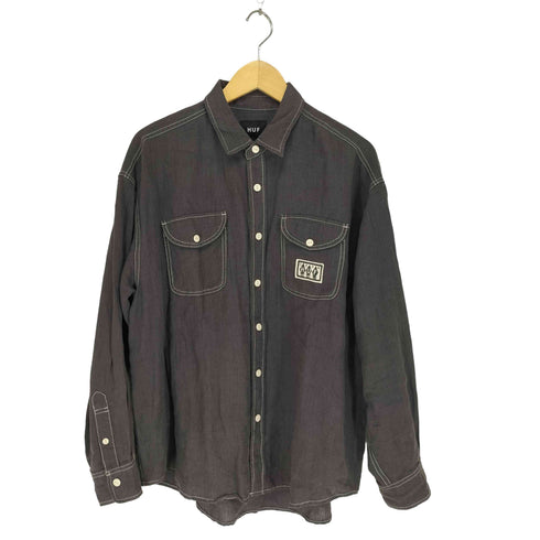 ハフ HUF 24ss HEMP CHAMBRAY LS SHIRT メンズ JPN:S