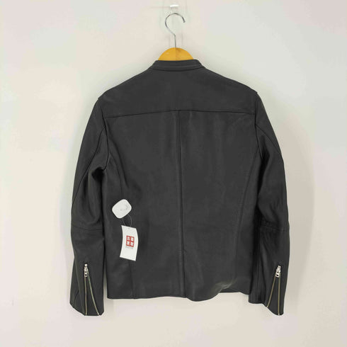 リドム LIDnM ラムレザーシングルライダースジャケット メンズ JPN:M