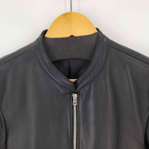 リドム LIDnM ラムレザーシングルライダースジャケット メンズ JPN:M