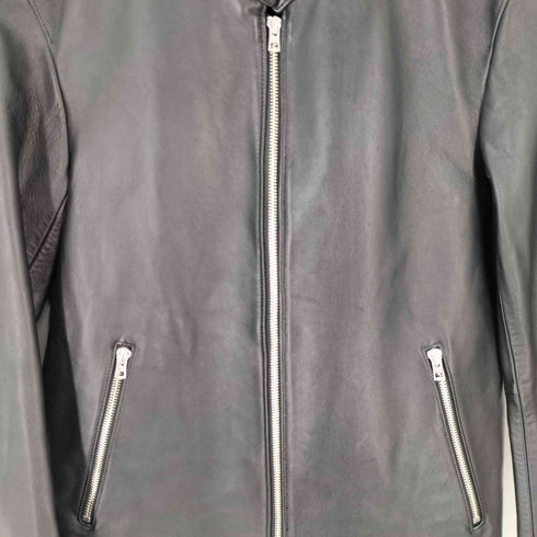 リドム LIDnM ラムレザーシングルライダースジャケット メンズ JPN:M