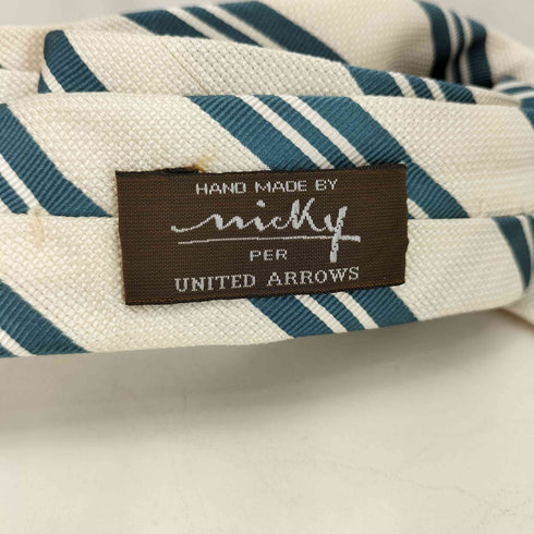 ユナイテッドアローズ UNITED ARROWS MICKY シルクボーダーネクタイ メンズ