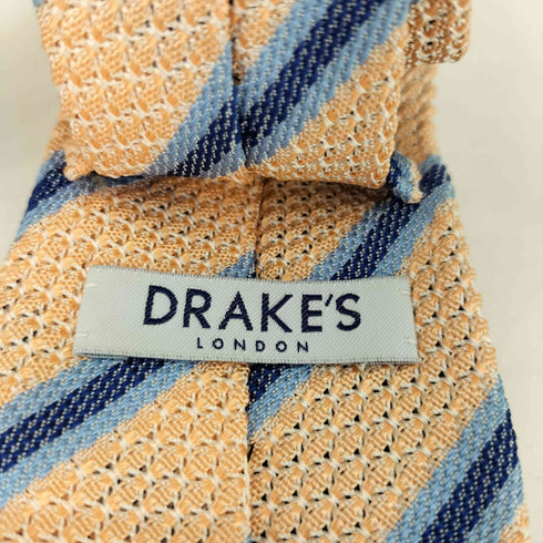 ドレイクス Drakes シルクボーダーネクタイ メンズ