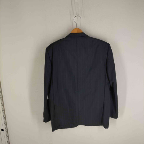 コムデギャルソンオム COMME des GARCONS HOMME 80S 金文字タグ ウールギャバ ストライプ柄2Bテーラードジャケット メンズ JPN:M