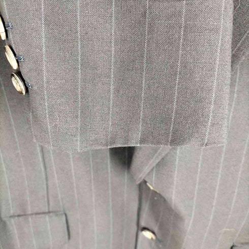 コムデギャルソンオム COMME des GARCONS HOMME 80S 金文字タグ ウールギャバ ストライプ柄2Bテーラードジャケット メンズ JPN:M