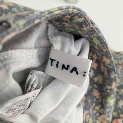 ティーナジョジュン TINA:JOJUN フラワープリント セミフレアパンツ レディース JPN:S