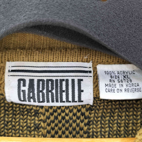 GABRIELLE 90S アクリル 3Dニット メンズ JPN:XL