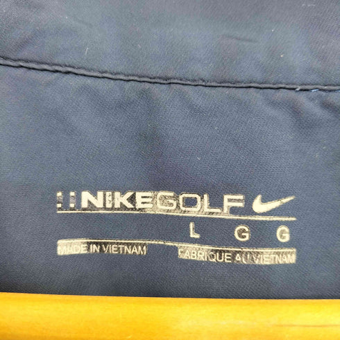 ナイキゴルフ NIKE GOLF 00s 企業ロゴ刺繍 裾ドローコード ハーフジップS/Sトップス メンズ import:L