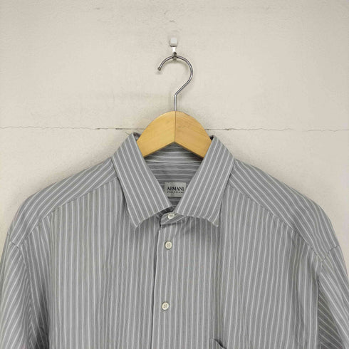 アルマーニコレツィオーニ ARMANI COLLEZIONI ストライプシャツ メンズ 45/18