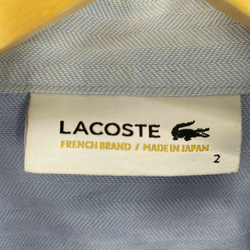 ラコステ LACOSTE L/S ヘリンボーンレギュラーカラーシャツ メンズ JPN:2