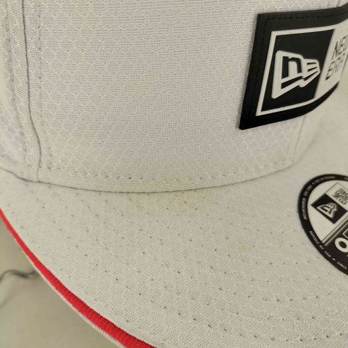 ニューエラ NEW ERA 9FIFTY ラバーロゴ ボックスロゴ ラバーパッチ ホワイト メンズ