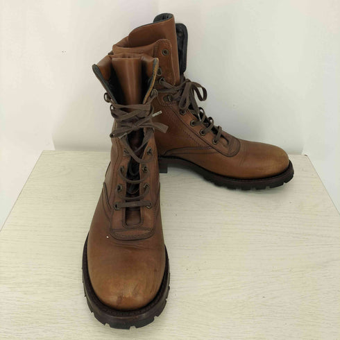 ドルチェアンドガッバーナ DOLCE&GABBANA レーズアップ コンバットブーツ メンズ UK:7.5
