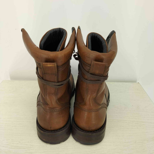 ドルチェアンドガッバーナ DOLCE&GABBANA レーズアップ コンバットブーツ メンズ UK:7.5