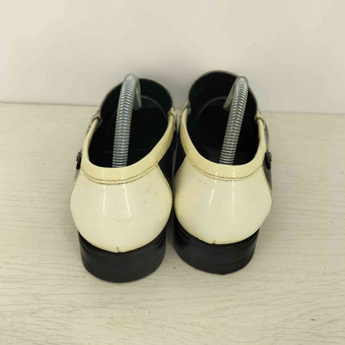 ドルチェアンドガッバーナ DOLCE&GABBANA ツートン エナメルローファー メンズ UK:7.5