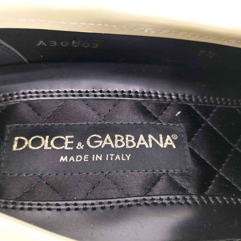 ドルチェアンドガッバーナ DOLCE&GABBANA ツートン エナメルローファー メンズ UK:7.5