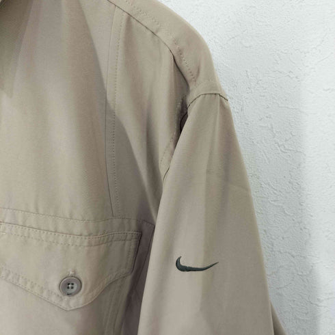 ナイキ NIKE 00s スウォッシュ刺繍 両ポケット レギュラーカラーシャツ メンズ JPN:XL