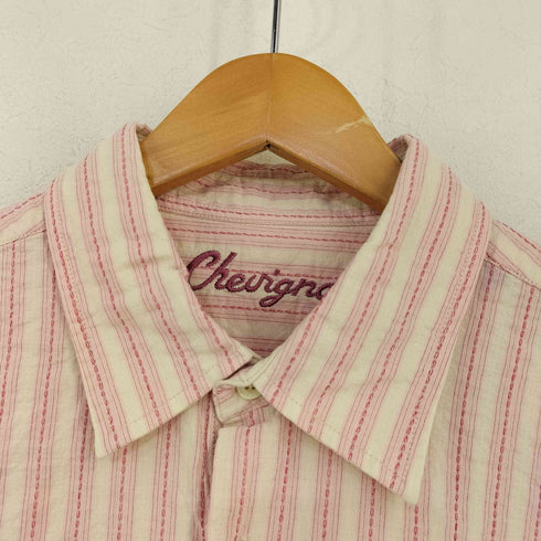 CHELIGNON ストライプ デザインシャツ メンズ