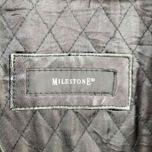 MILESTONE レザー ジップアップジャケット メンズ 52