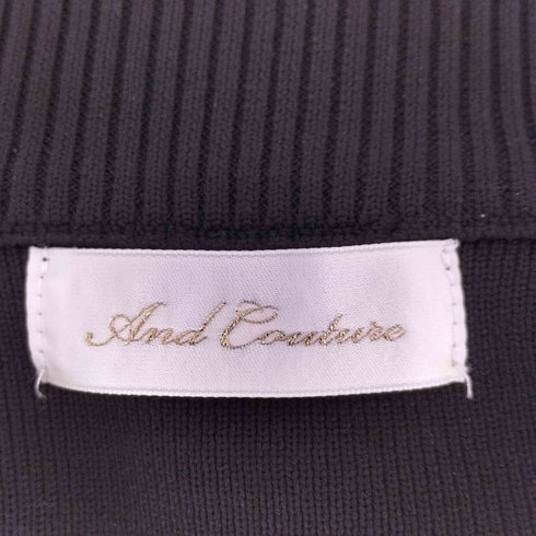 アンドクチュール And Couture モックネック ニットワンピース レディース FREE