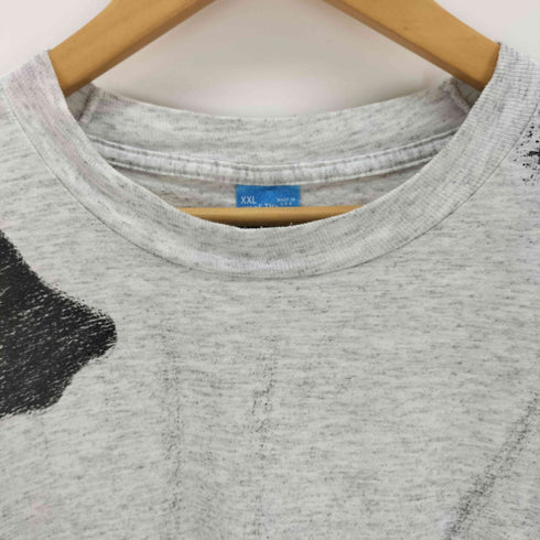 フルーツオブザルーム FRUIT OF THE LOOM USA製 フィッシュプリント オーバーサイズシャツ メンズ XXL