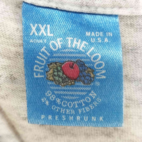 フルーツオブザルーム FRUIT OF THE LOOM USA製 フィッシュプリント オーバーサイズシャツ メンズ XXL