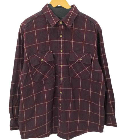 デヴィッドテイラー david taylor 2ポケット チェックネルシャツ メンズ JPN:L