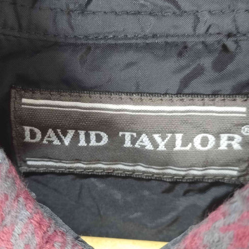 デヴィッドテイラー david taylor 2ポケット チェックネルシャツ メンズ JPN:L