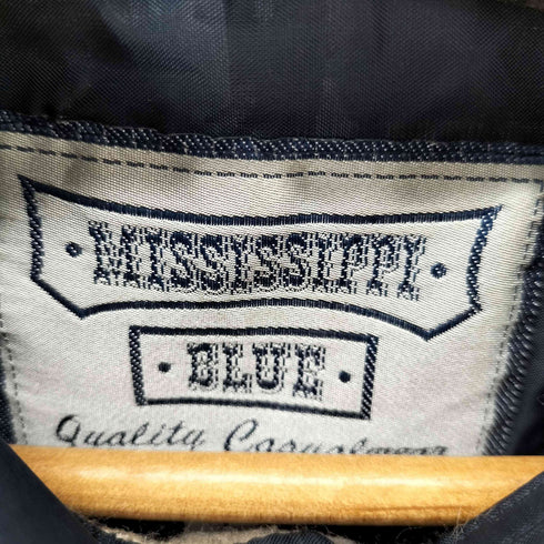 MISSISSIPPI BLUE 2ポケット ウールチェックシャツ メンズ import:L