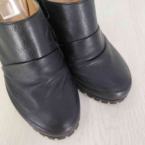 エムエムシックスメゾンマルタンマルジェラ MM6 Maison Martin Margiela イタリア製 ウェッジソール レザー サボサンダル レディース 36