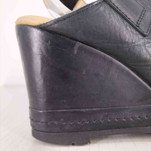 エムエムシックスメゾンマルタンマルジェラ MM6 Maison Martin Margiela イタリア製 ウェッジソール レザー サボサンダル レディース 36