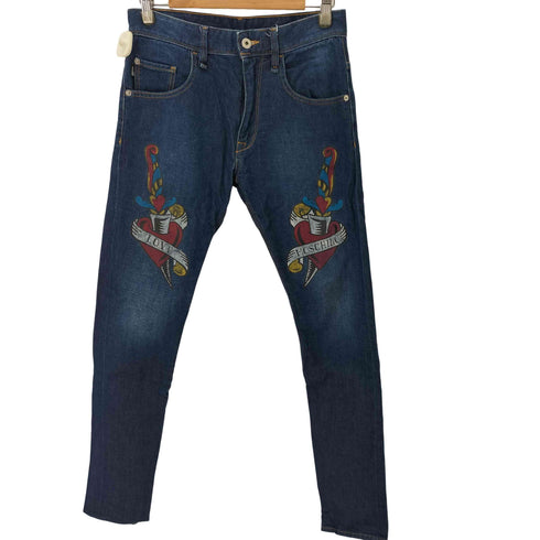 ラブモスキーノ LOVE MOSCHINO ペイントスキニーパンツ レディース UK:28-29