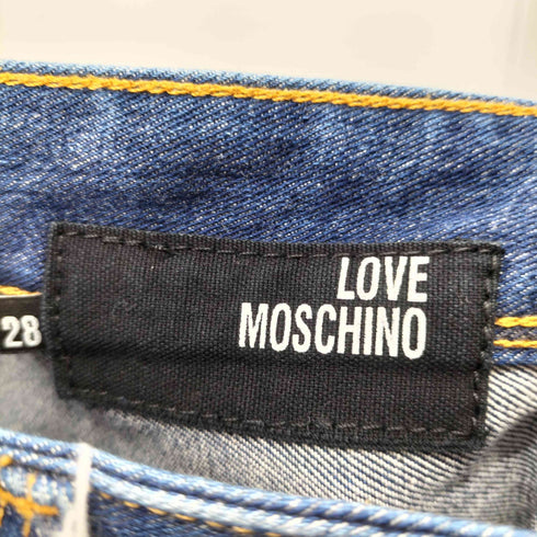 ラブモスキーノ LOVE MOSCHINO ペイントスキニーパンツ レディース UK:28-29