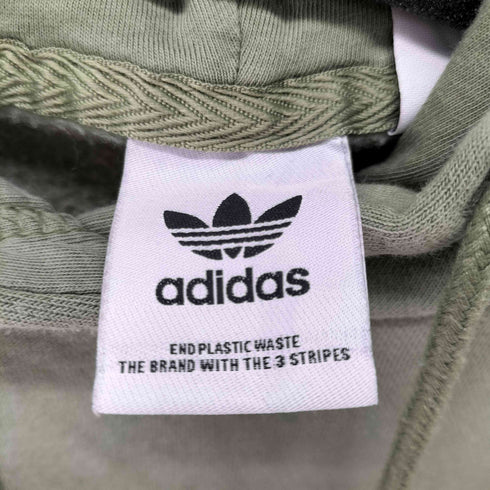 アディダス adidas Boyfriend Linear Hoody フロントロゴ刺繍フーディ― トレフォイルロゴ メンズ JPN:L