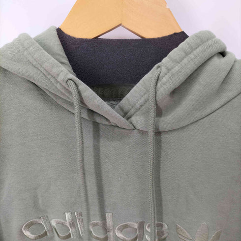 アディダス adidas Boyfriend Linear Hoody フロントロゴ刺繍フーディ― トレフォイルロゴ メンズ JPN:L
