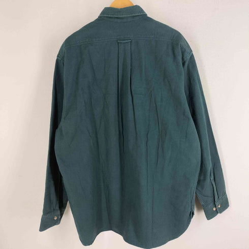 エディーバウアー Eddie Bauer 80-90S 2XL相当 ヘビーフランネルロングスリーブシャツ 長袖シャツ プレーン シャモア メンズ