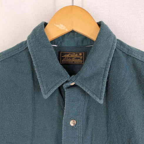 エディーバウアー Eddie Bauer 80-90S 2XL相当 ヘビーフランネルロングスリーブシャツ 長袖シャツ プレーン シャモア メンズ