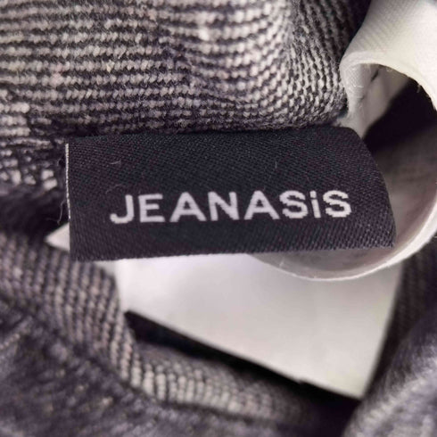 ジーナシス JEANASIS デニムレッグカバー ブラック レースアップ レディース