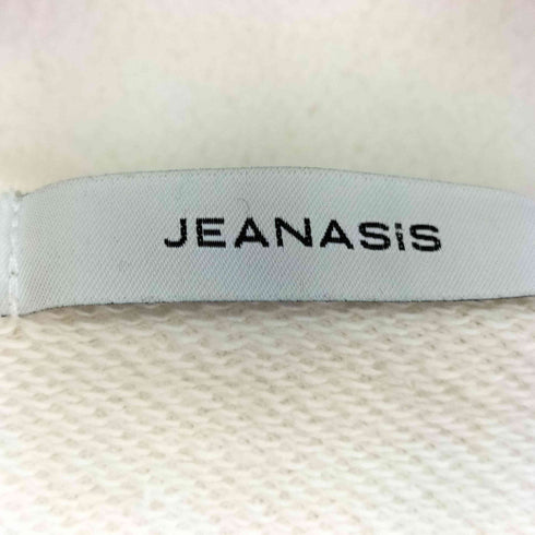 ジーナシス JEANASIS ポイントロゴダメージZIPフーディ レディース FREE
