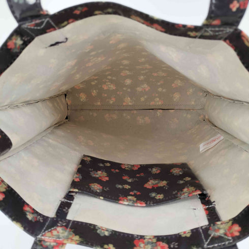 キャスキッドソン Cath Kidston 花柄 エナメル加工 トートバッグ レディース