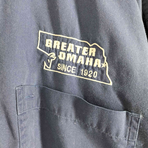 Rivers'End 00S XLサイズ BDロングスリーブシャツ 長袖シャツ プレーン 企業刺繍 ビッグシルエット メンズ XL