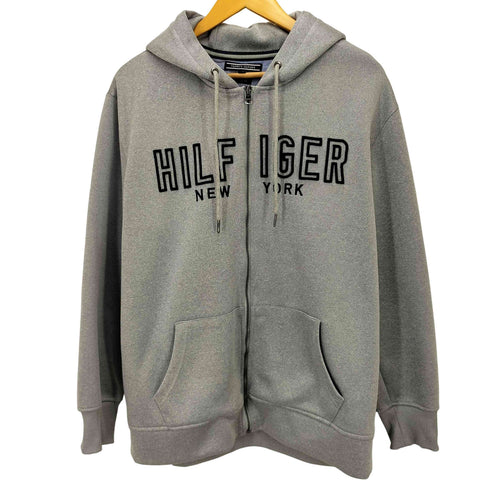 トミーヒルフィガー TOMMY HILFIGER ロゴモチーフジップアップフーディー メンズ JPN:XL