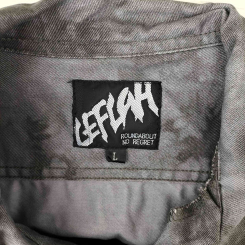 レフラー Leflah タイダイ オープンカラーシャツ メンズ JPN:L