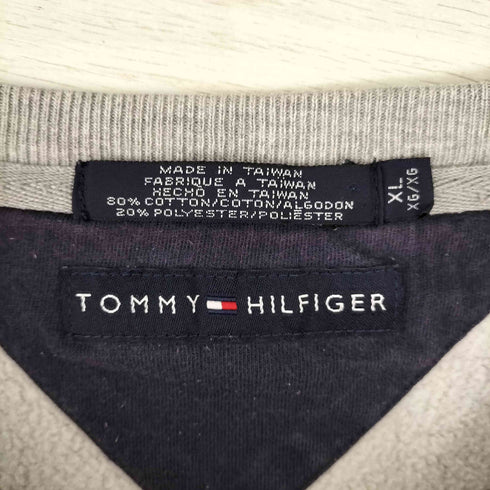 トミーヒルフィガー TOMMY HILFIGER エンブレムロゴ刺繍 スウェット メンズ import:XL