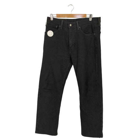 リーバイス Levis 505 後染め ブラックデニムパンツ メンズ 34inch