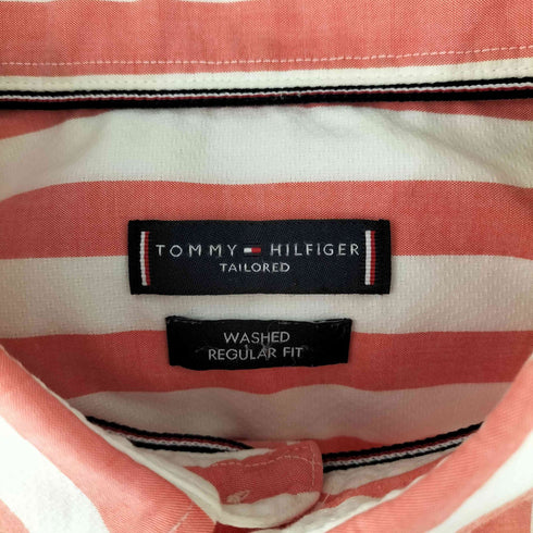 トミーヒルフィガー TOMMY HILFIGER ストライプ柄BDシャツ メンズ 42