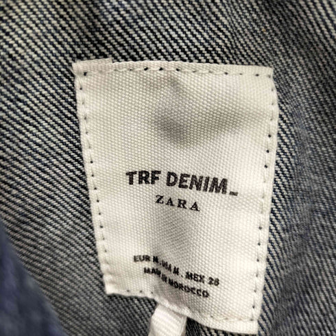ザラ ZARA ダメージ加工切りっぱなしデニムジャケット レディース JPN:M